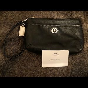 Coach Leather wristlet